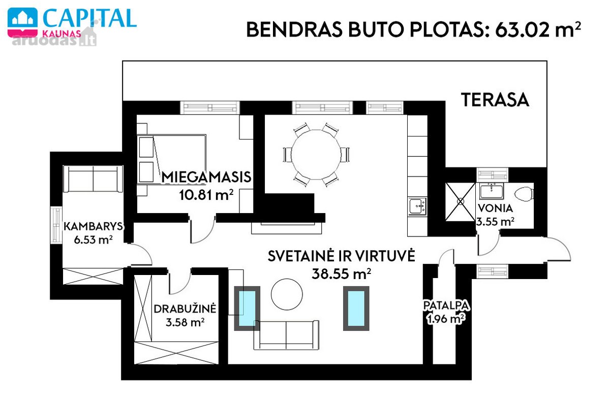 Išskirtinis 3 Kambarių Butas Istorinėje - nuotraukos Nr. 21