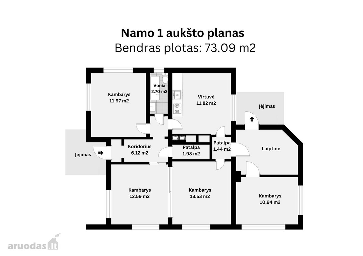 Parduodamas Erdvus Namas Su Dideliu Sklypu - nuotraukos Nr. 16