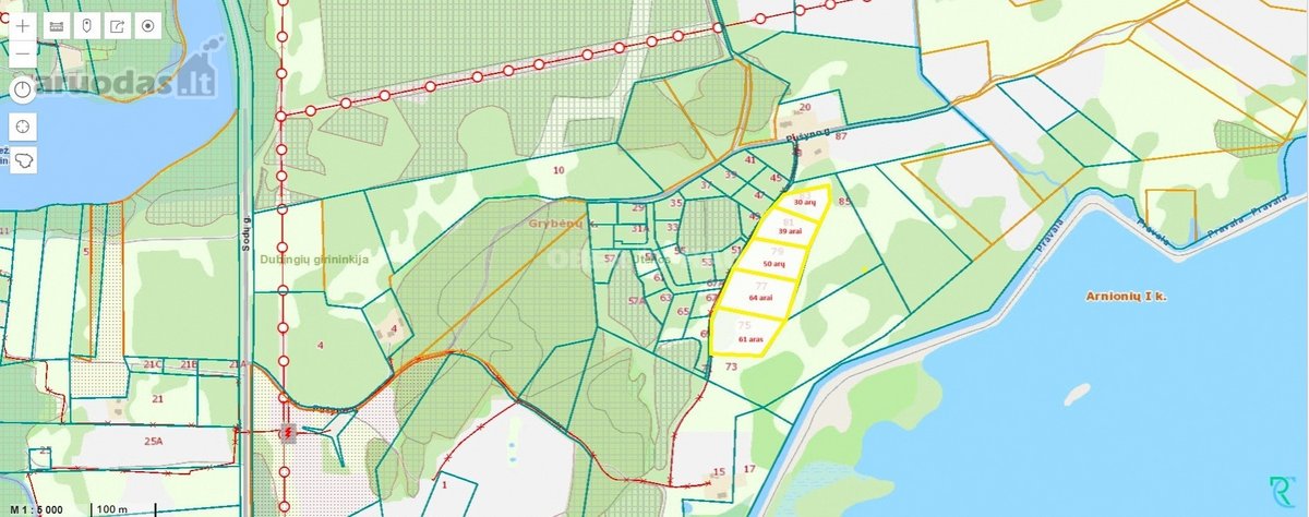 Parduodamas 50 aro žemės sklypas Molėtų - nuotraukos Nr. 19