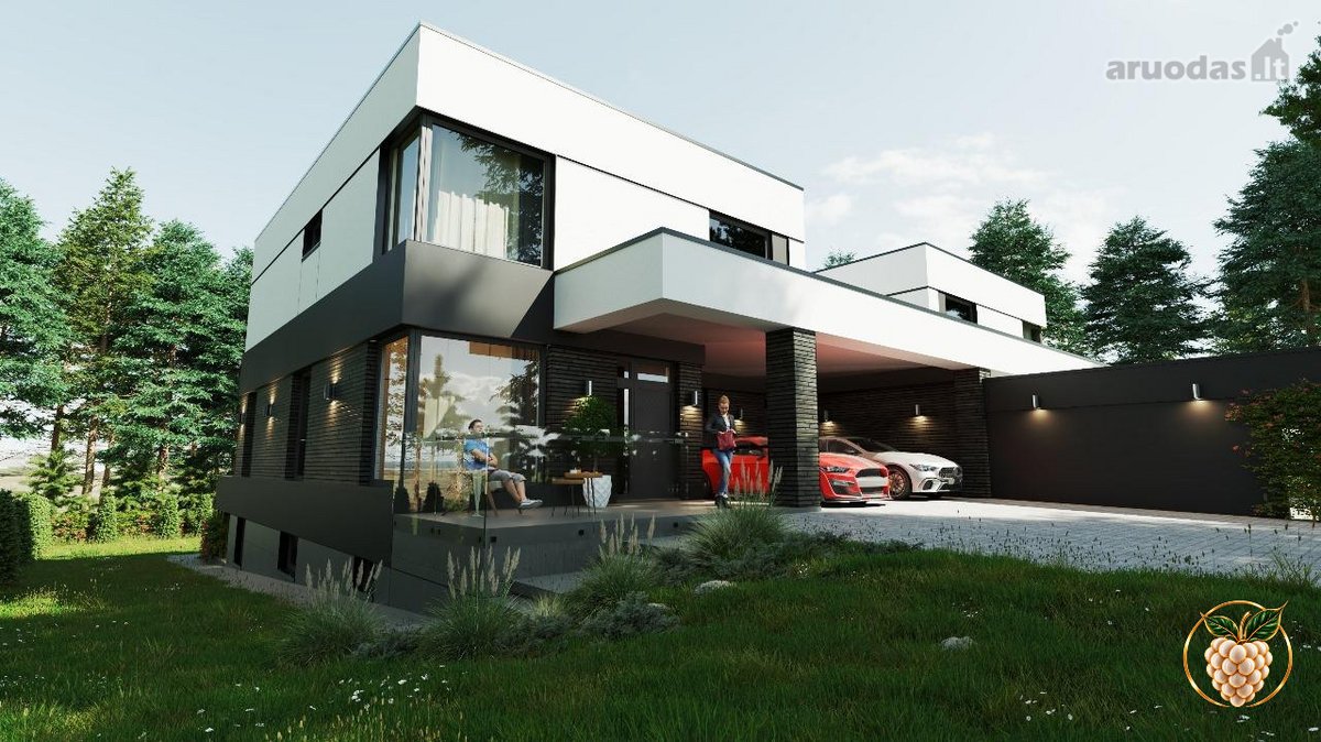 Modernios architektūros namai šalia ežero – - nuotraukos Nr. 35
