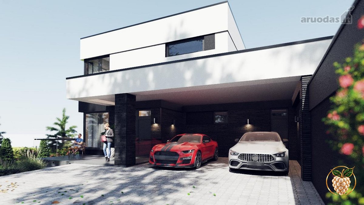 Modernios architektūros namai šalia ežero – - nuotraukos Nr. 36