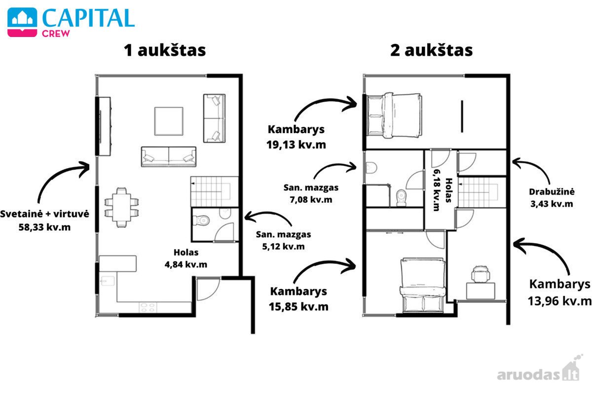 Didžiuosiuose Gulbinuose, Gyvenamųjų Namų - nuotraukos Nr. 20