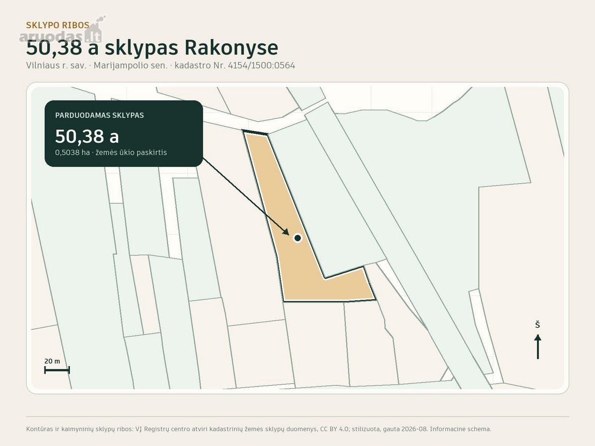 Parduodamas 50,38 a (0,5038 ha) žemės ūkio - nuotraukos Nr. 5