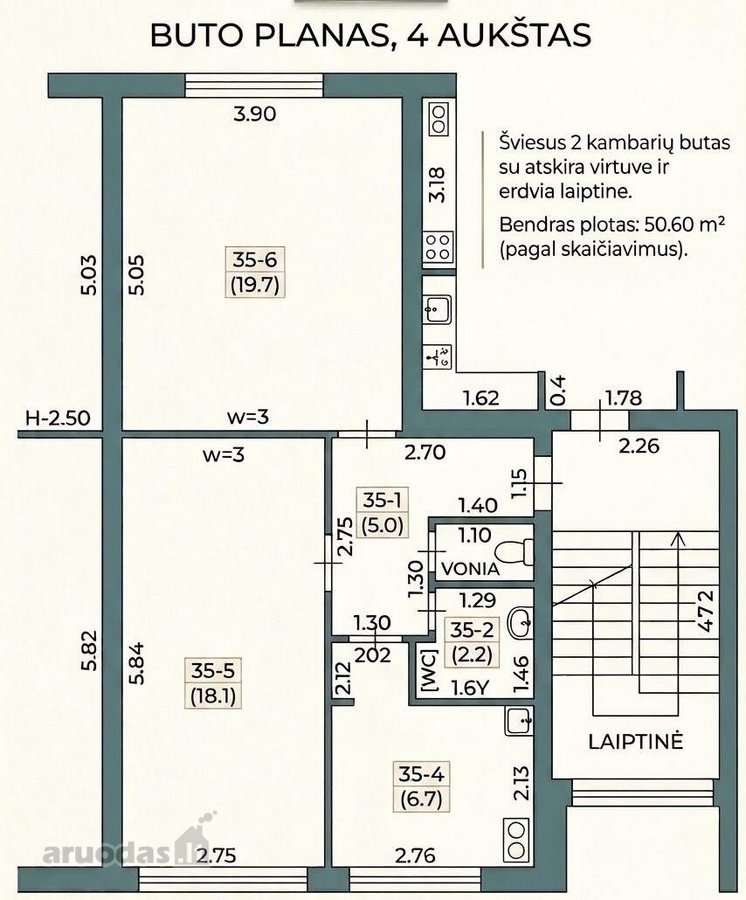 Parduodamas butas miesto centre, centrinėje - nuotraukos Nr. 11