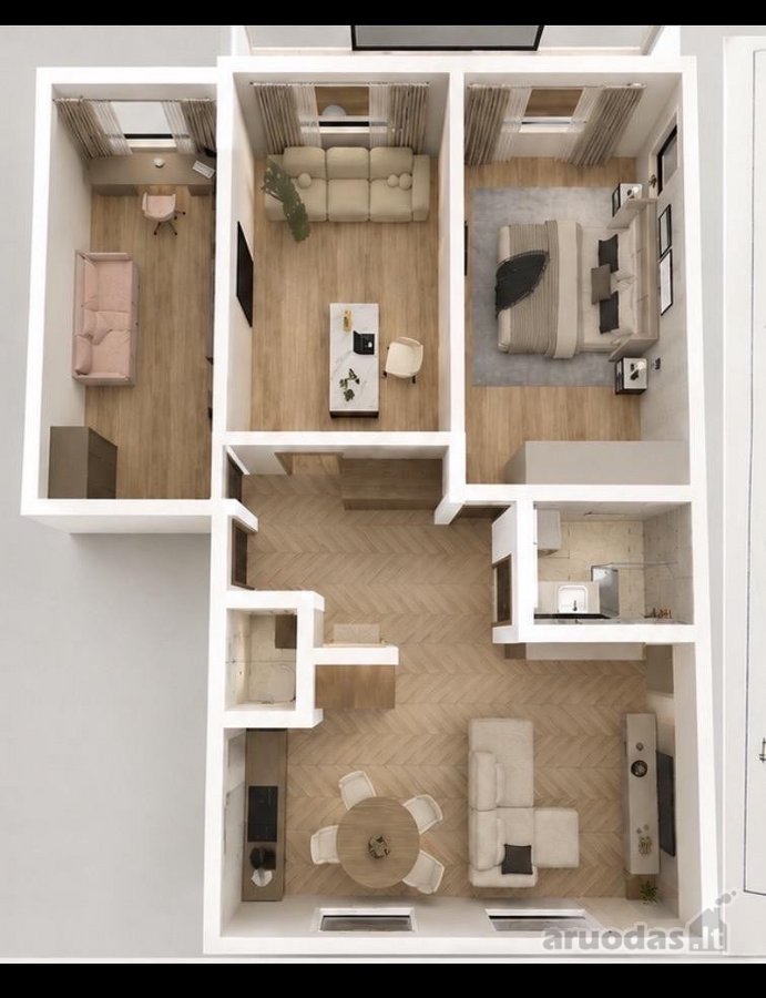 Parduodamas Remontui Paruoštas 4 Kambarių - nuotraukos Nr. 16