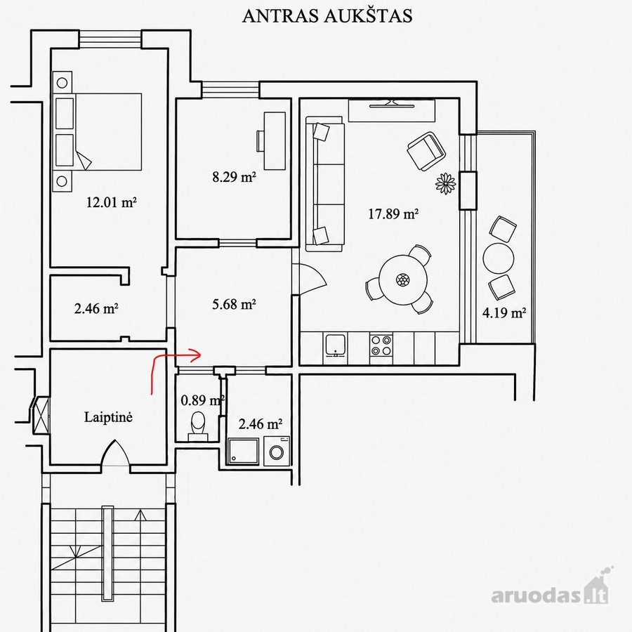 Jaukus Ir Kapitaliai Atnaujintas 3 Kambarių - nuotraukos Nr. 22