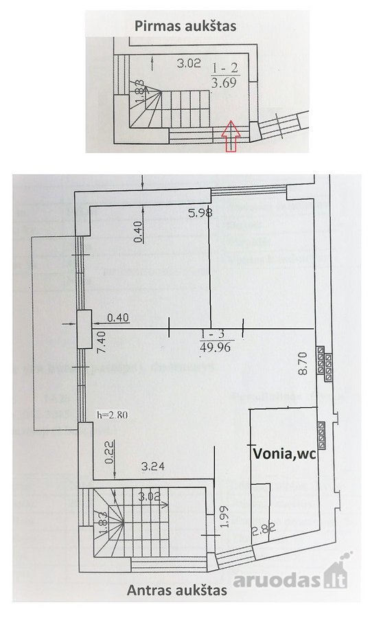 Išnuomojamas moderniai įrengtas, erdvus, - nuotraukos Nr. 14