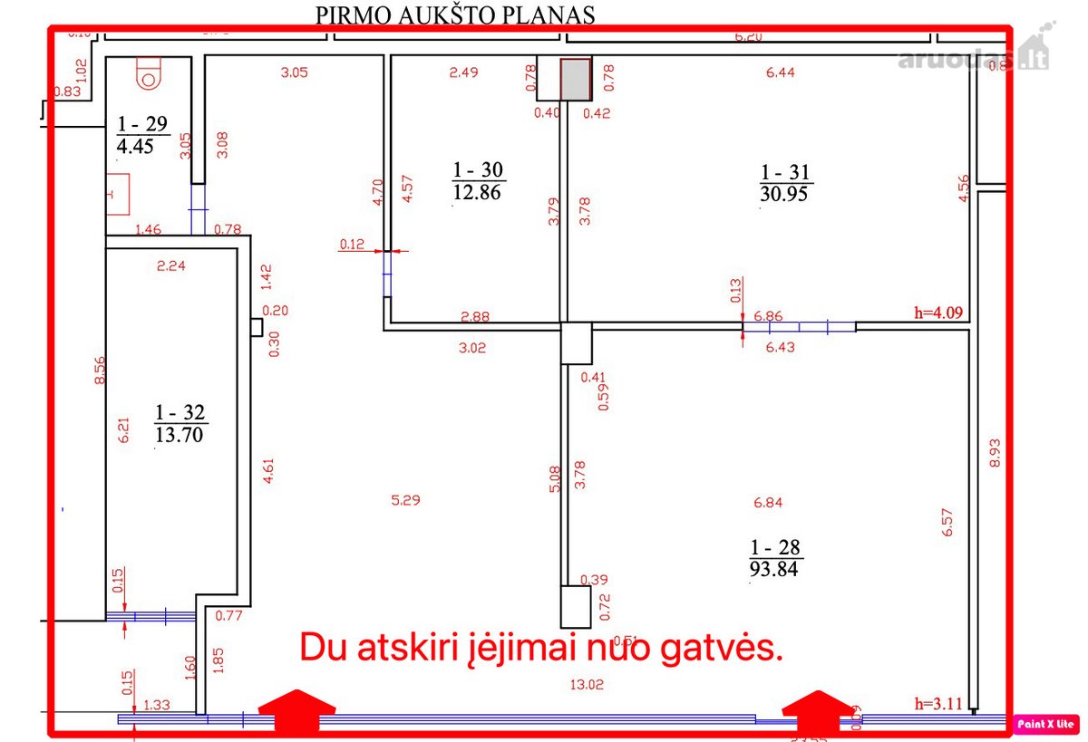 Nuomojamos 79 m² / 142 m² Prekybos / Paslaugų - nuotraukos Nr. 6