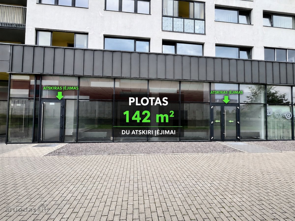 Nuomojamos 79 m² / 142 m² Prekybos / Paslaugų - nuotraukos Nr. 4