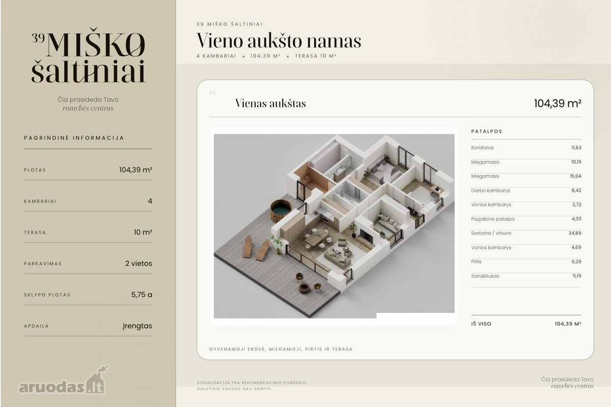 Pilnai įrengtas A++ klasės namas „39 Miško - nuotraukos Nr. 10