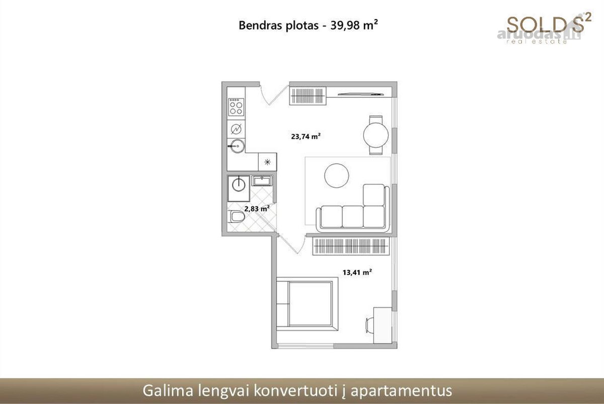 Naujos statybos name su liftu parduodamos - nuotraukos Nr. 8