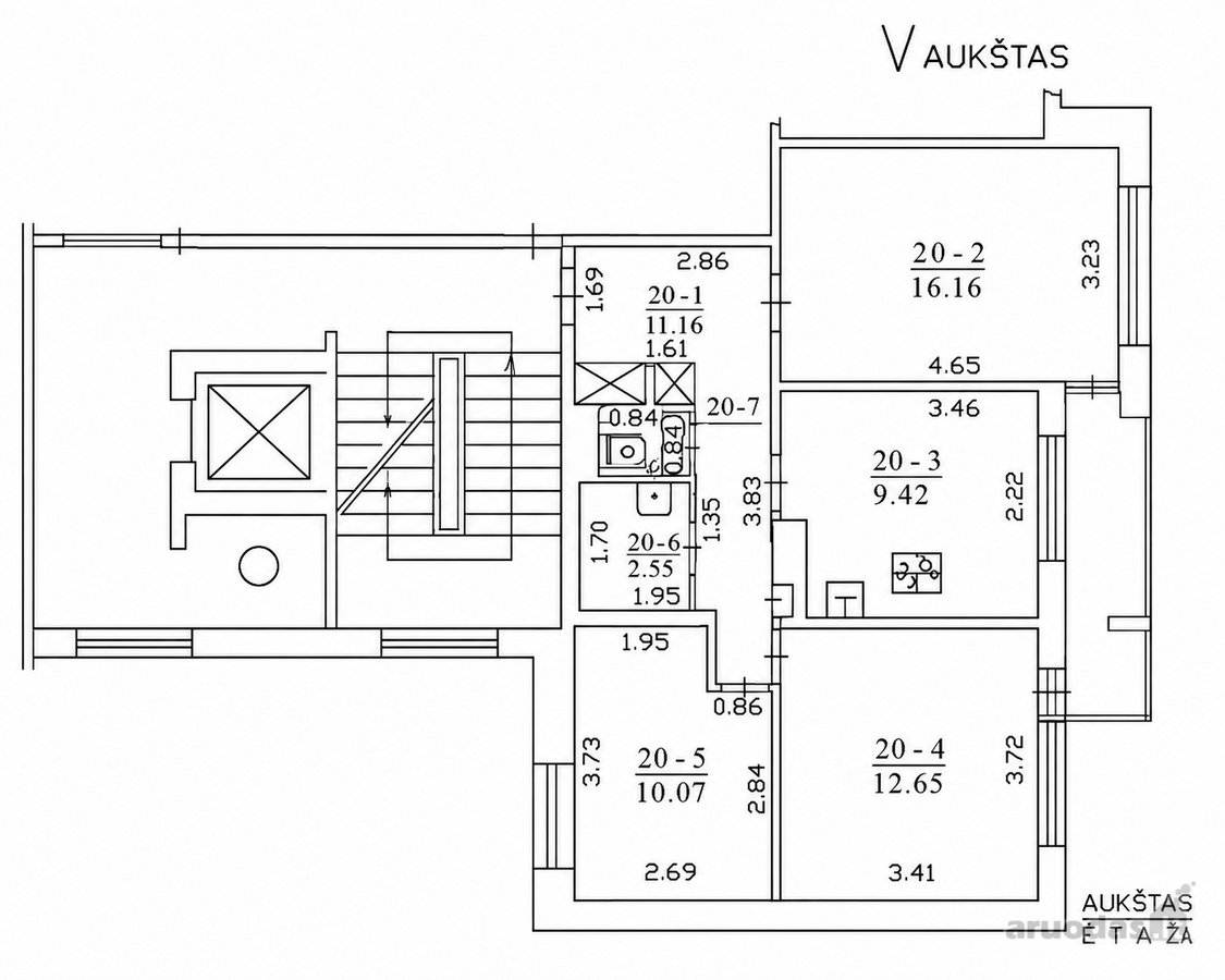 Parduodamas Erdvus 3 Kambarių Butas - nuotraukos Nr. 11