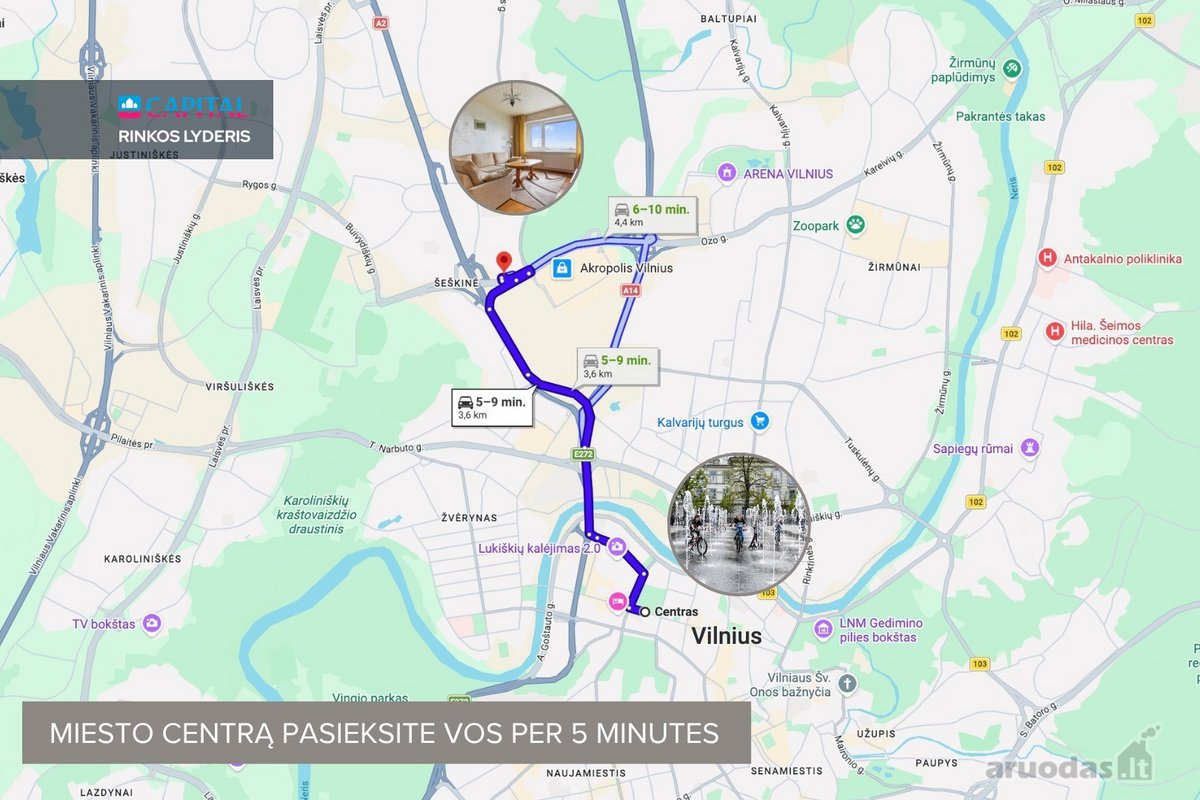 Nuomojamas 2 Kambarių Butas Renovuotame Name - nuotraukos Nr. 23