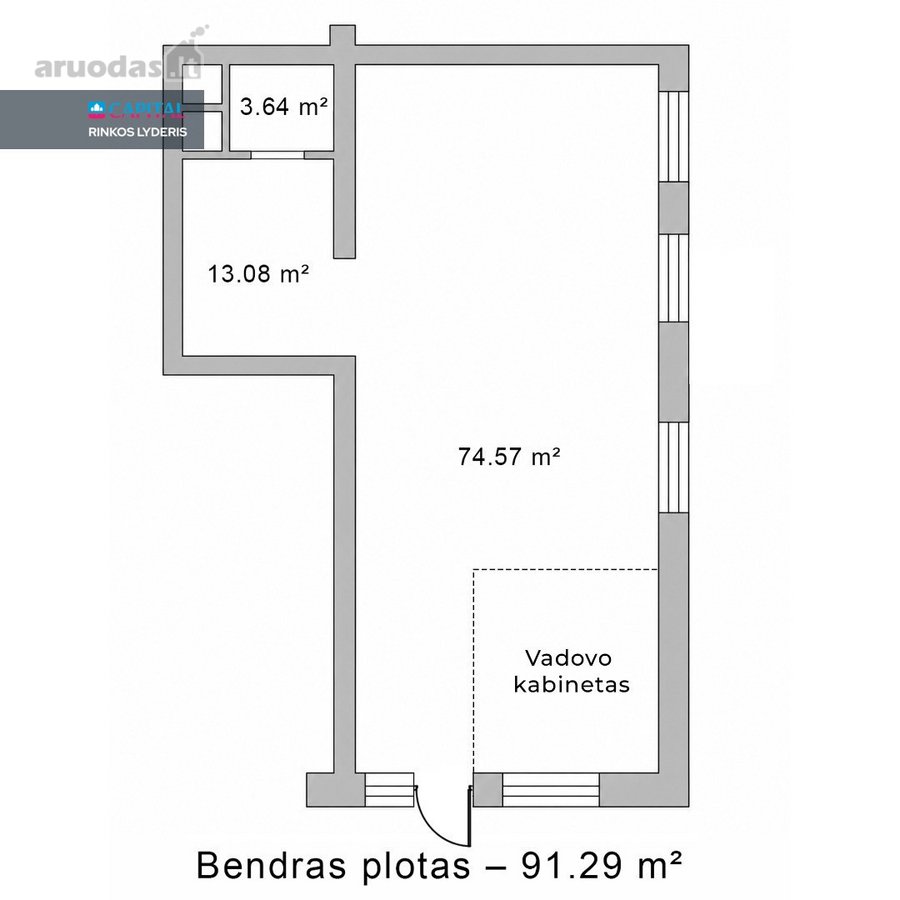 Parduodamos 91,29 kv. m administracinės - nuotraukos Nr. 13