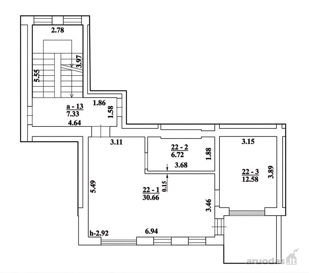Parduodamas 49,96 m² 2 kambarių butas 2-ajame - nuotraukos Nr. 27