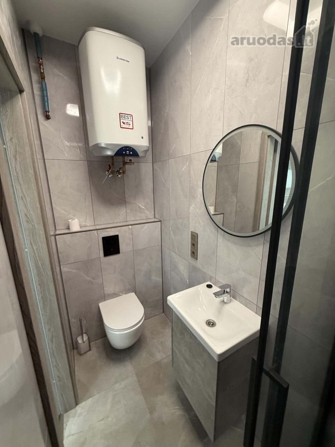 Nuomojamas Naujai Įrengtas 21 m² Studijos - nuotraukos Nr. 7