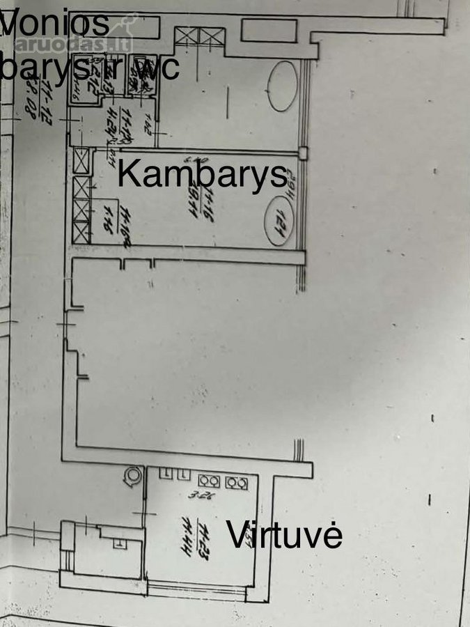 Parduodamas 20 m² kambarys bendrame bute - nuotraukos Nr. 21