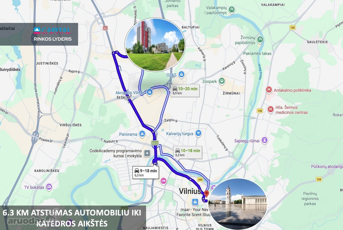 Erdvus 3 Kambarių Butas Su Dviem Įstiklintais - nuotraukos Nr. 32