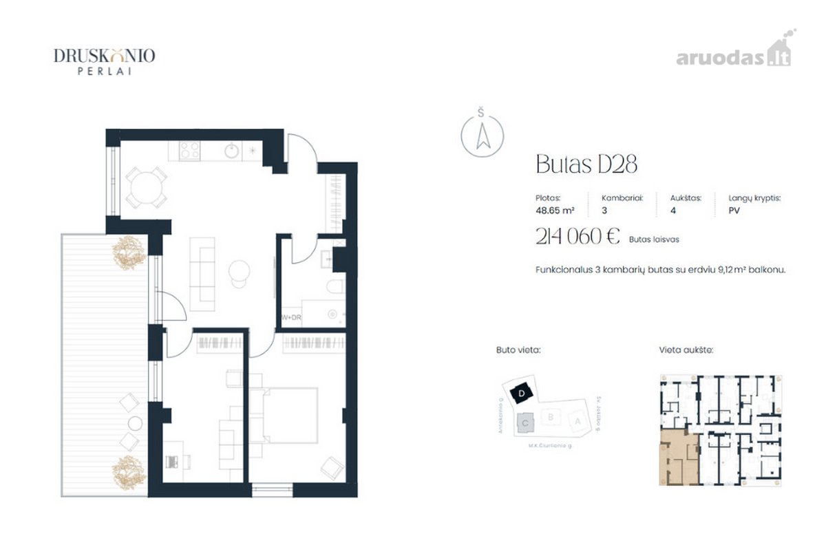 3 Kambarių Butas Pačiame Druskininkų Centre – - nuotraukos Nr. 8