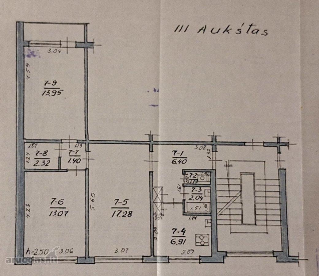 Parduodamas erdvus 3 kambarių, 64,50 m² butas - nuotraukos Nr. 20