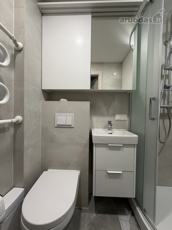 Nuomojamas kokybiškai įrengtas 2 kambarių - nuotraukos Nr. 14