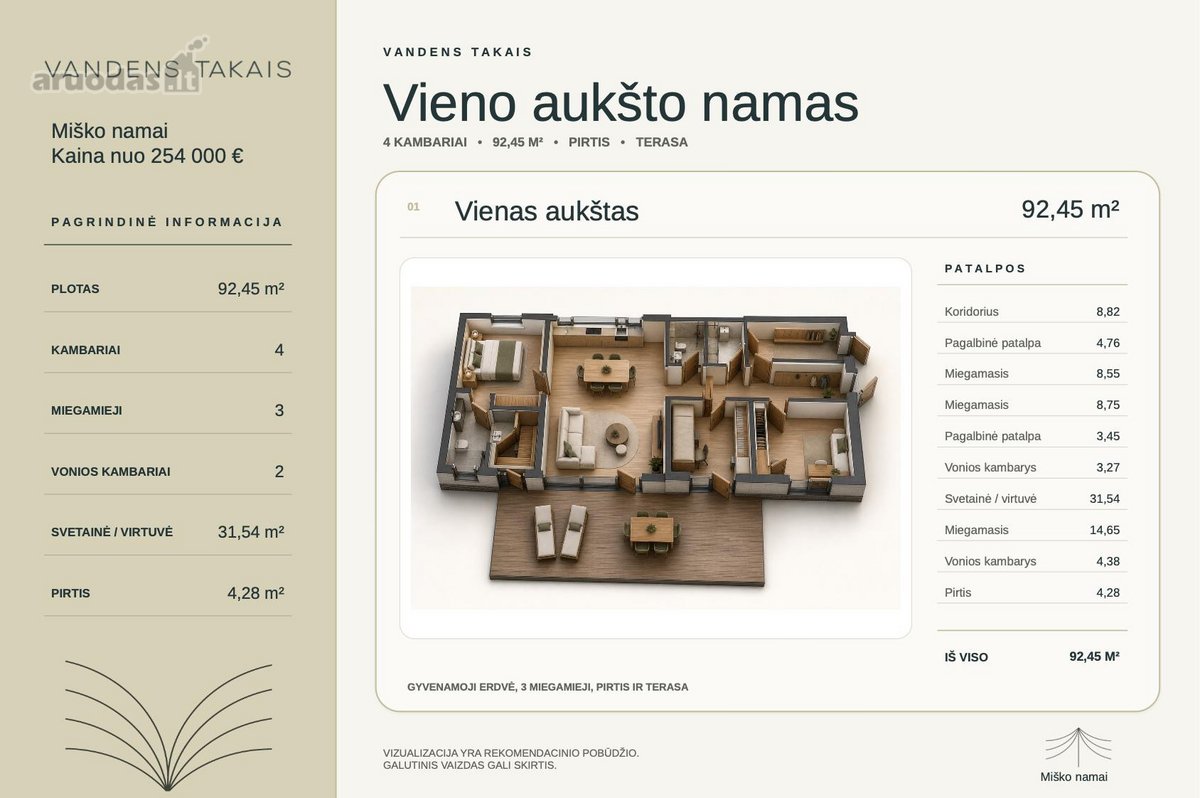Pilnai Įrengti A++ Namai „Vandens Takais" - nuotraukos Nr. 11