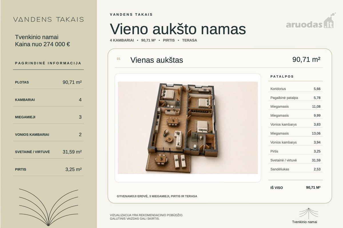 Pilnai Įrengti A++ Namai „Vandens Takais" - nuotraukos Nr. 20