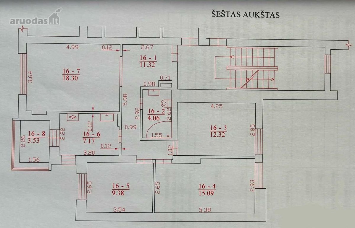 Parduodamas šviesus ir erdvus 78,73 m², 4 - nuotraukos Nr. 15