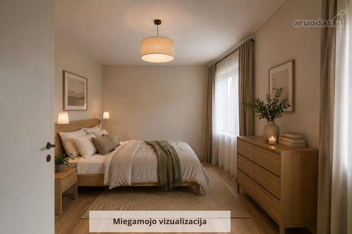 Parduodama namo dalis su sklypu, ramioje - nuotraukos Nr. 2