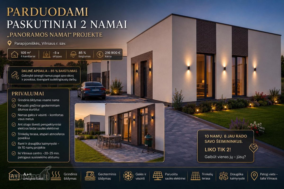 Parduodami Paskutiniai 2 Namai „Panoramos - nuotraukos Nr. 2