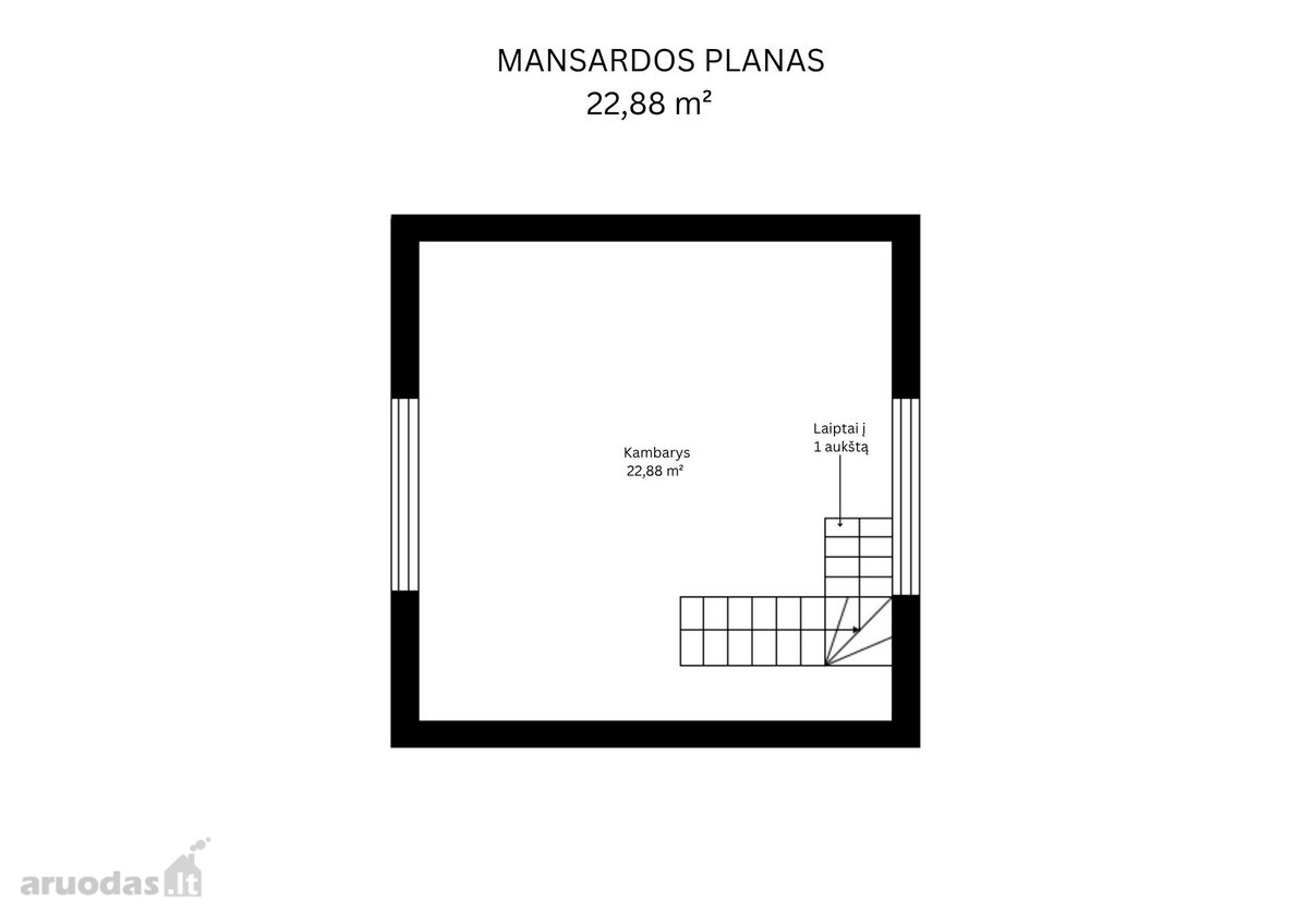 Parduodamas sodo namas su rūsiu, plotas 71,07 - nuotraukos Nr. 12