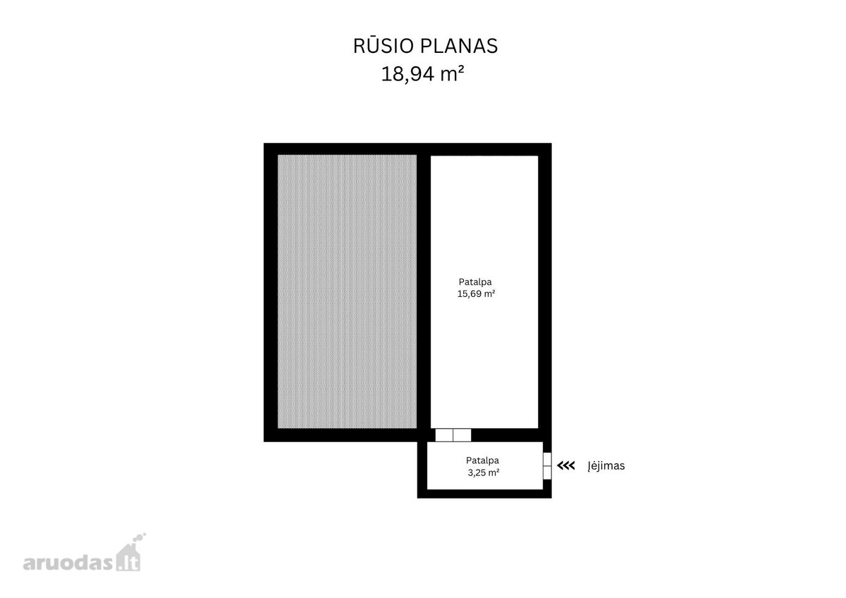 Parduodamas sodo namas su rūsiu, plotas 71,07 - nuotraukos Nr. 13