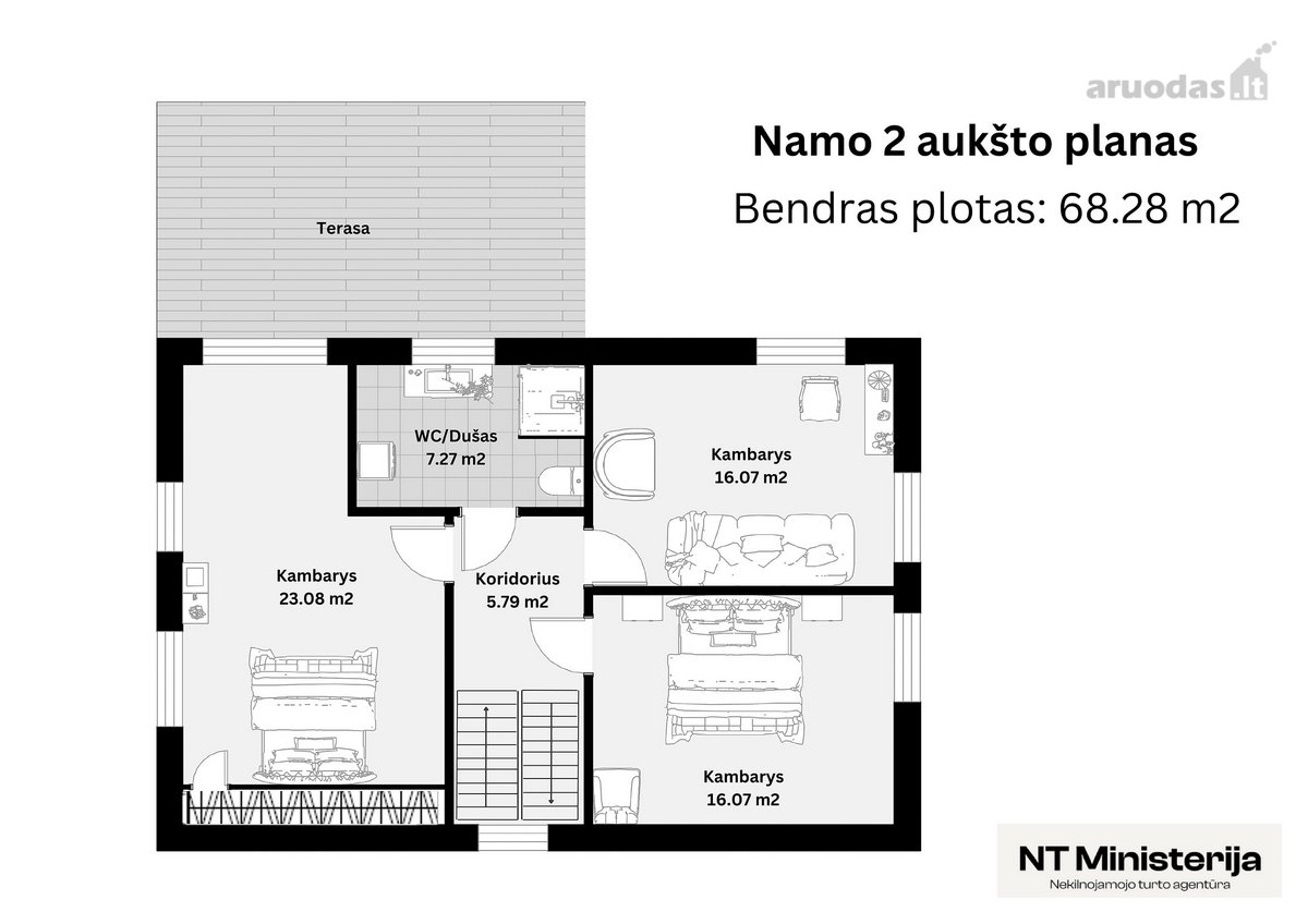 Arduodamas Erdvus, Puikaus Iplanavimo 4 - nuotraukos Nr. 24