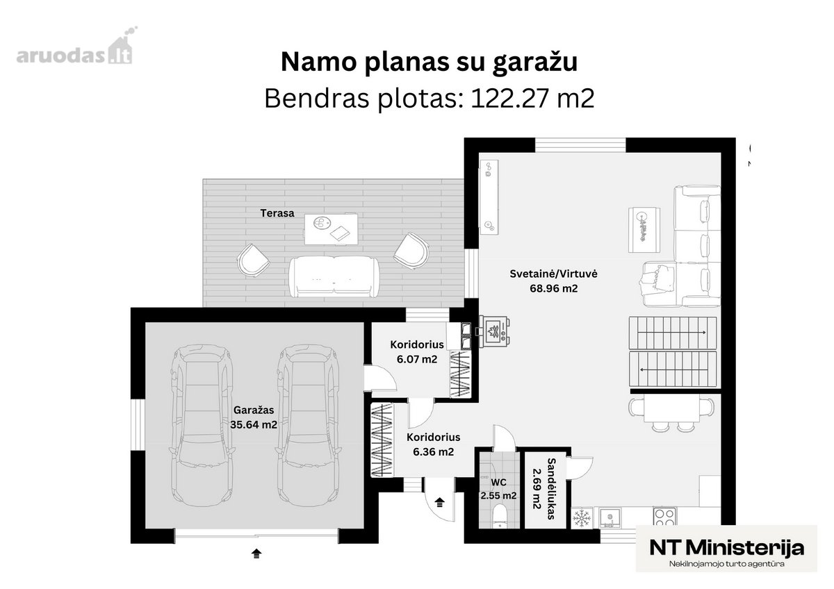 Arduodamas Erdvus, Puikaus Iplanavimo 4 - nuotraukos Nr. 6