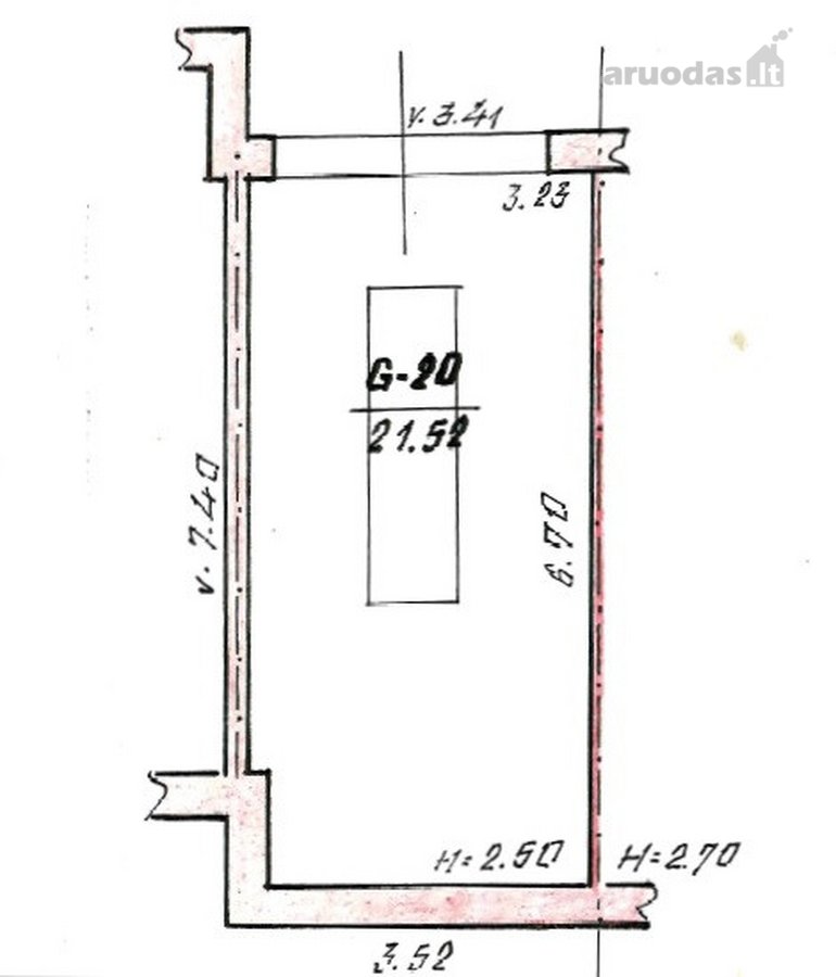 Išnuomojamas 21,52 Kv. M Garažas A. Jasaičio - nuotraukos Nr. 7