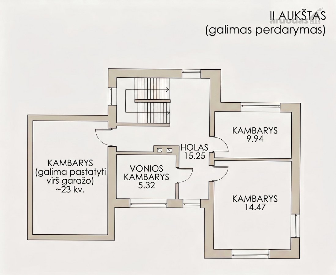 Parduodamas erdvus ~180 kv. m. mūrinis namas - nuotraukos Nr. 32
