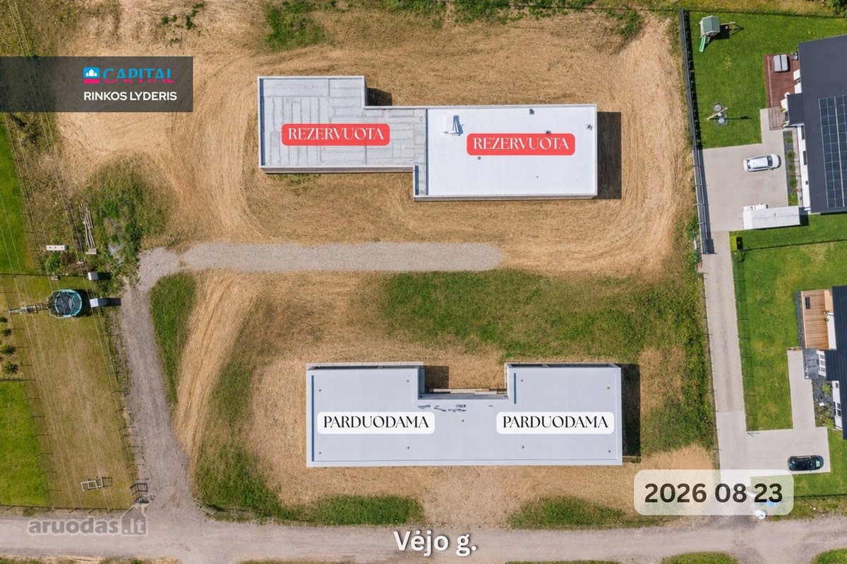 Naujos statybos vieno aukšto sublokuoti namai - nuotraukos Nr. 29