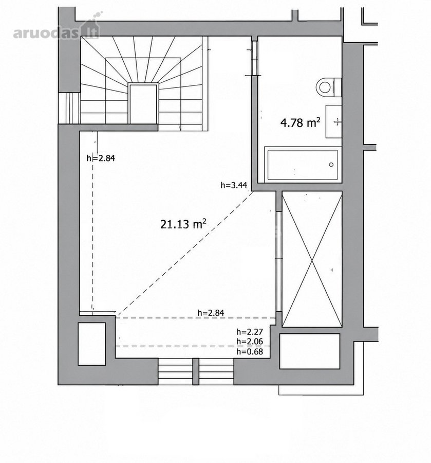 Parduodamas Erdvus 2 Kambarių Butas Vilniaus - nuotraukos Nr. 23