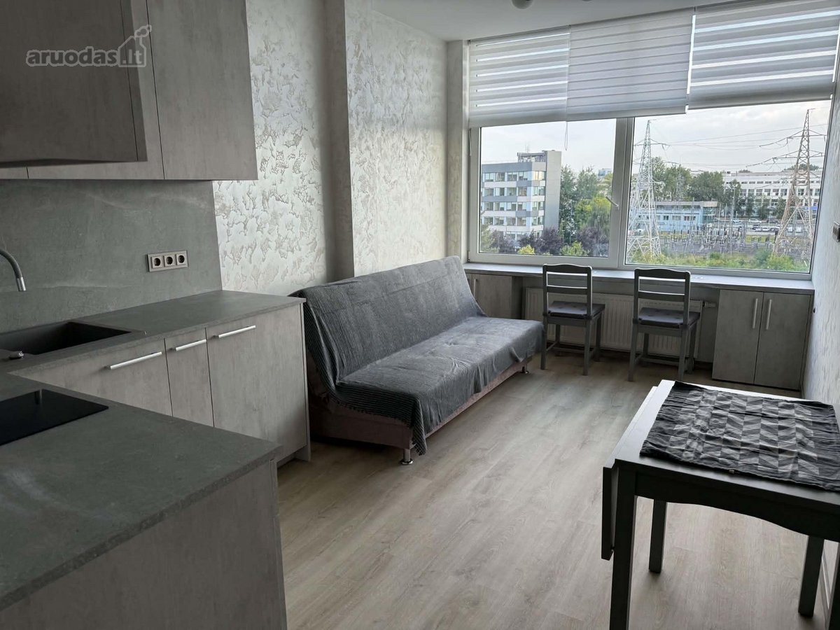 Nuomojamas Naujai Įrengtas 21 m² Studijos - nuotraukos Nr. 3