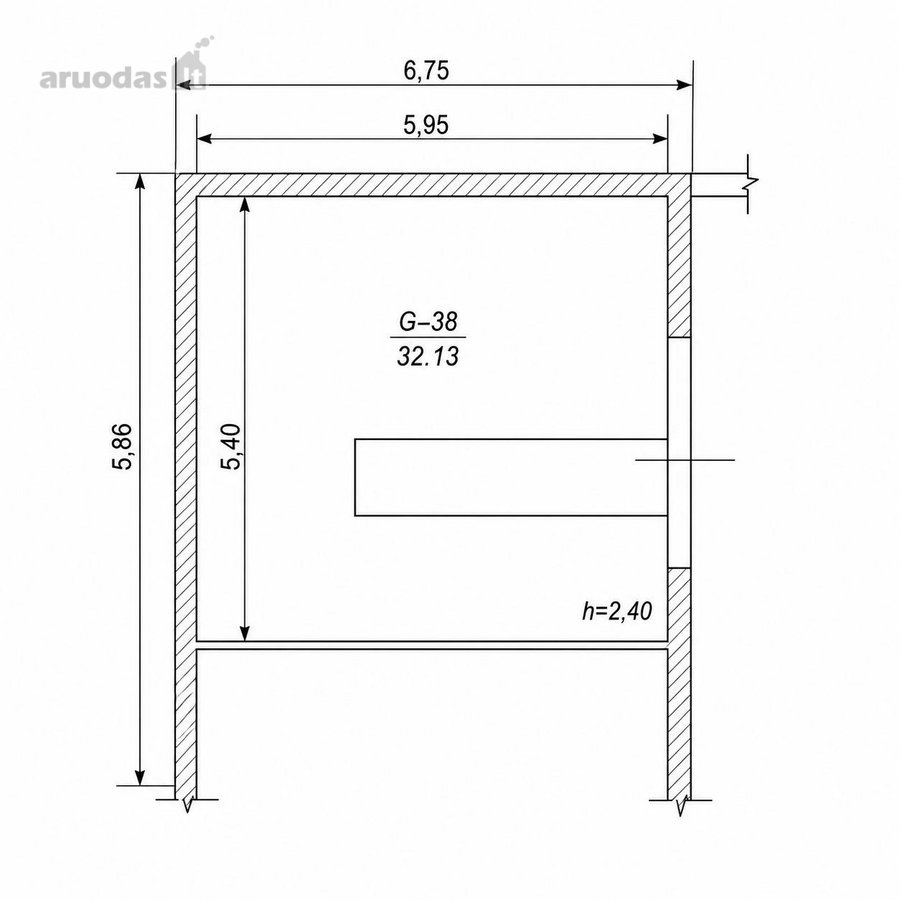 Parduodamas 32,13 m² kampinis garažas – - nuotraukos Nr. 2