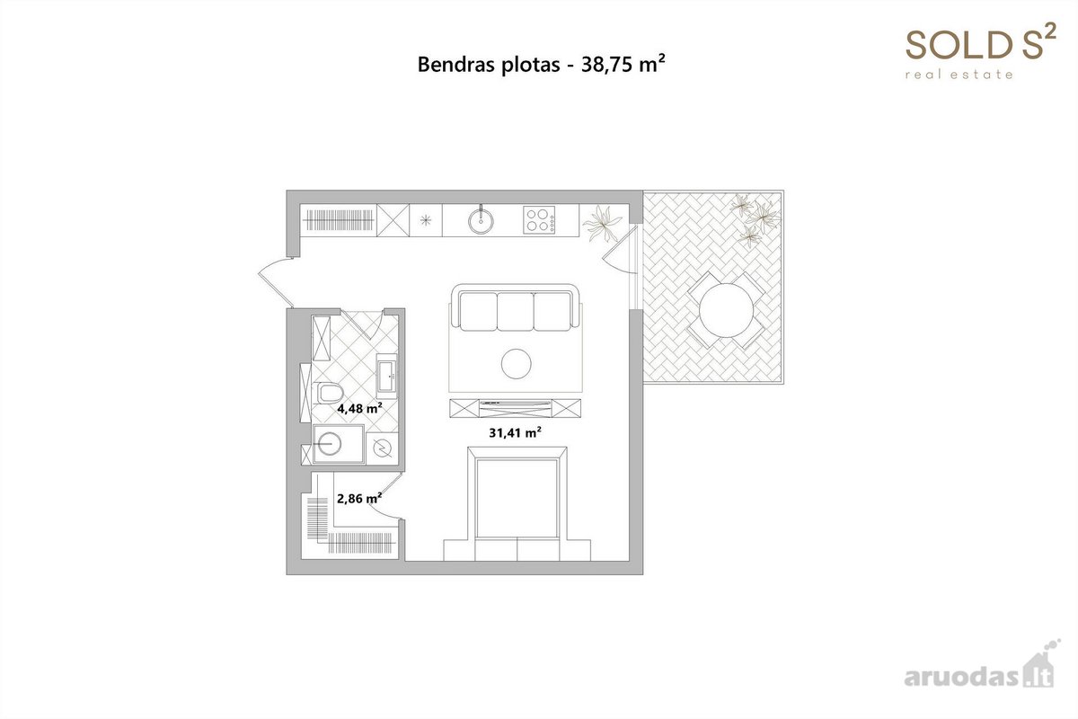 Parduodami apartamentai naujos statybos - nuotraukos Nr. 20