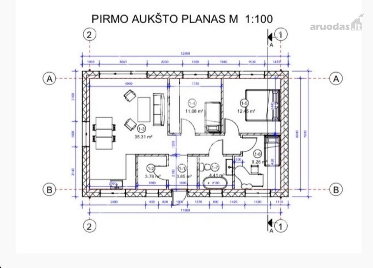 Parduodamas naujos statybos, vieno aukšto, - nuotraukos Nr. 8