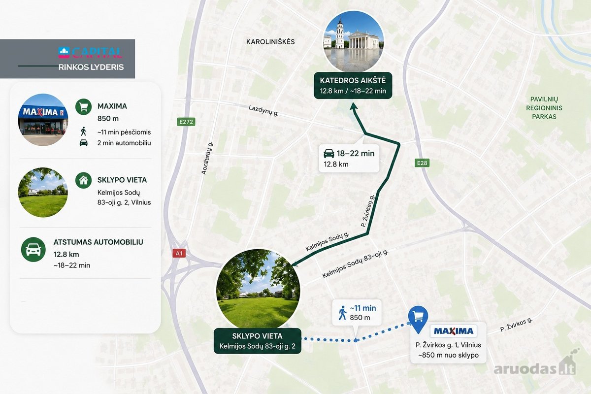 Parduodamas 8.09 Arų Sklypas Salininkuose! - nuotraukos Nr. 12