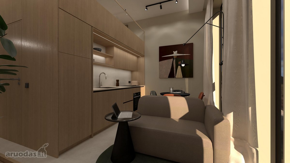 Nuomojamas Visiškai Naujas 32 M² Dizaino - nuotraukos Nr. 2