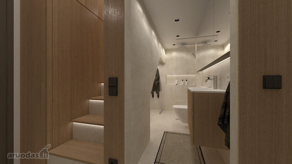 Nuomojamas Visiškai Naujas 32 M² Dizaino - nuotraukos Nr. 8