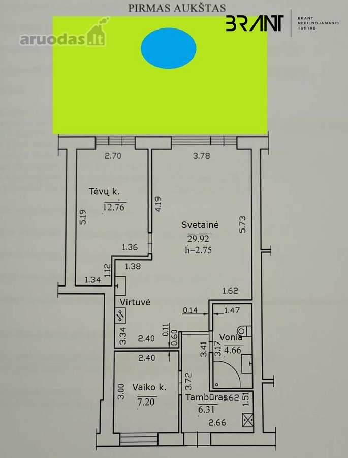 Parduodamas Moderniai Įrengtas 3 Kambarių - nuotraukos Nr. 17