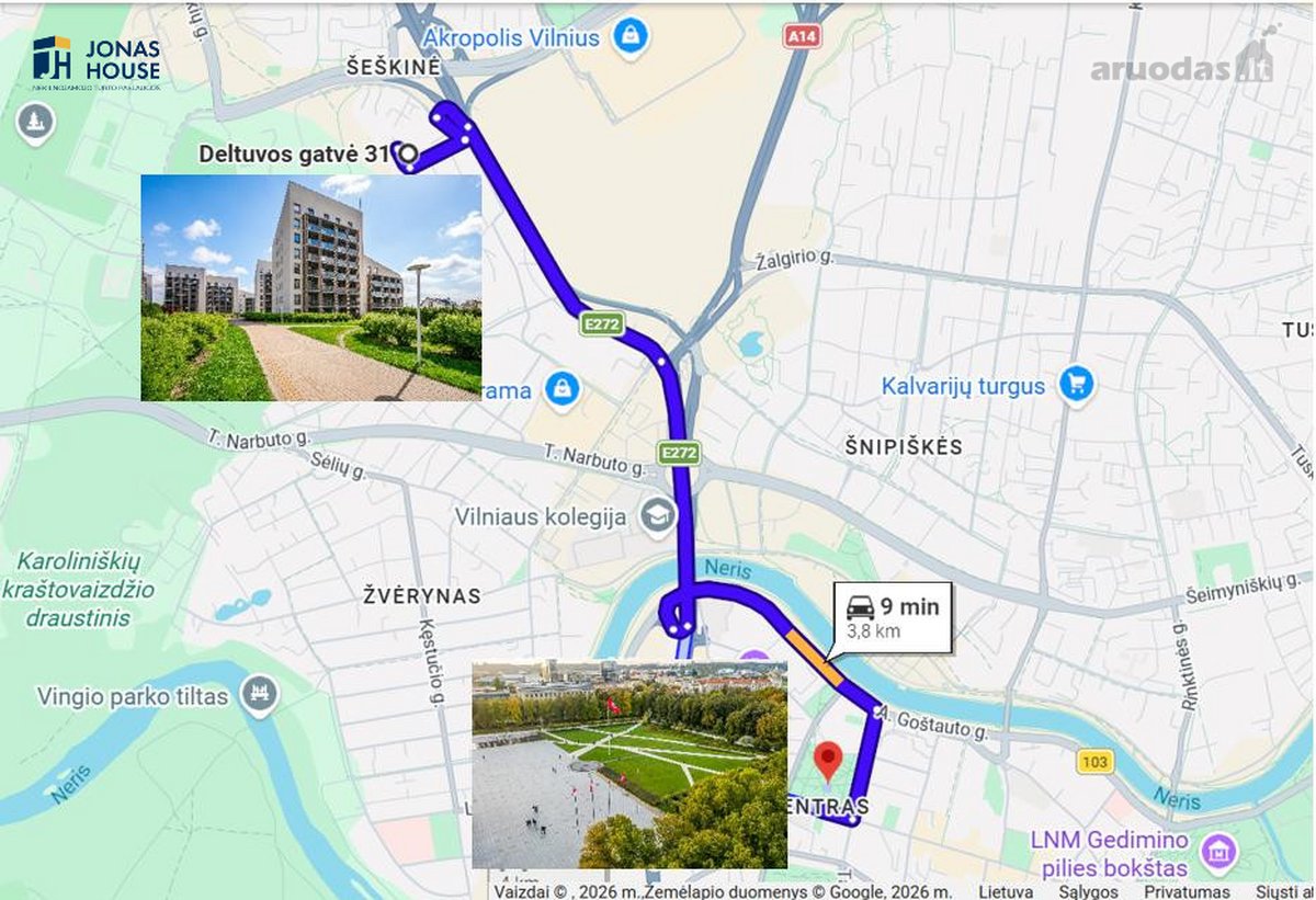 ''Žvėryno Panoramos projekte, nuomojamas 1,5 - nuotraukos Nr. 24
