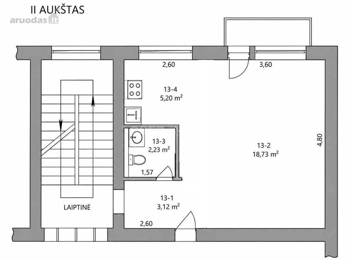 Parduodamas išskirtinis butas miesto centre - nuotraukos Nr. 15