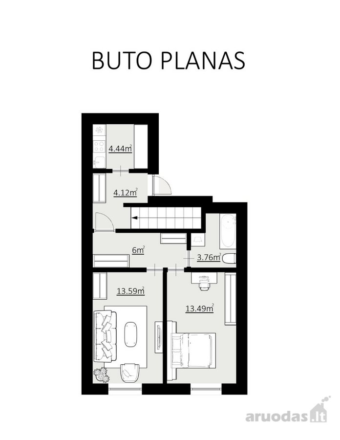 Parduodamas 2 Kambarių Butas Vaduvos g., - nuotraukos Nr. 23