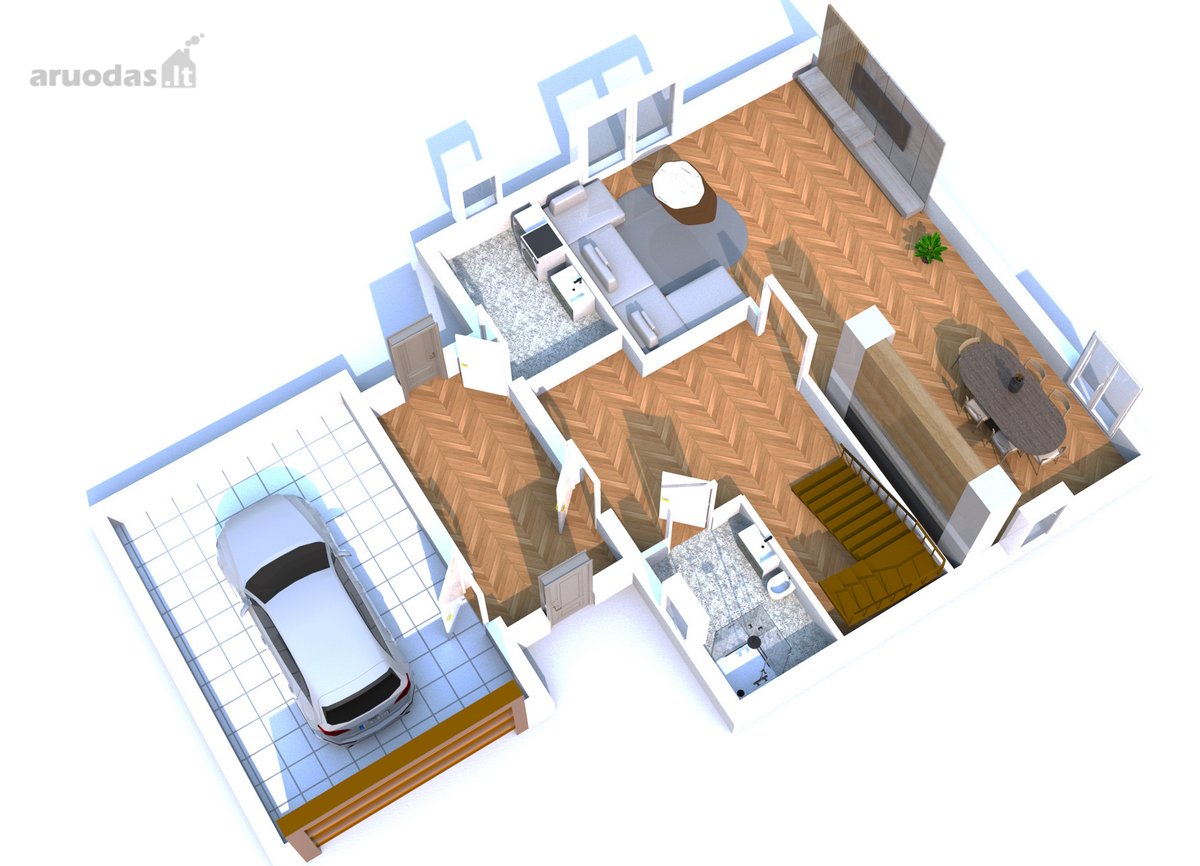 Parduodamas 190 m² namas su garažu ir 10,86 - nuotraukos Nr. 32